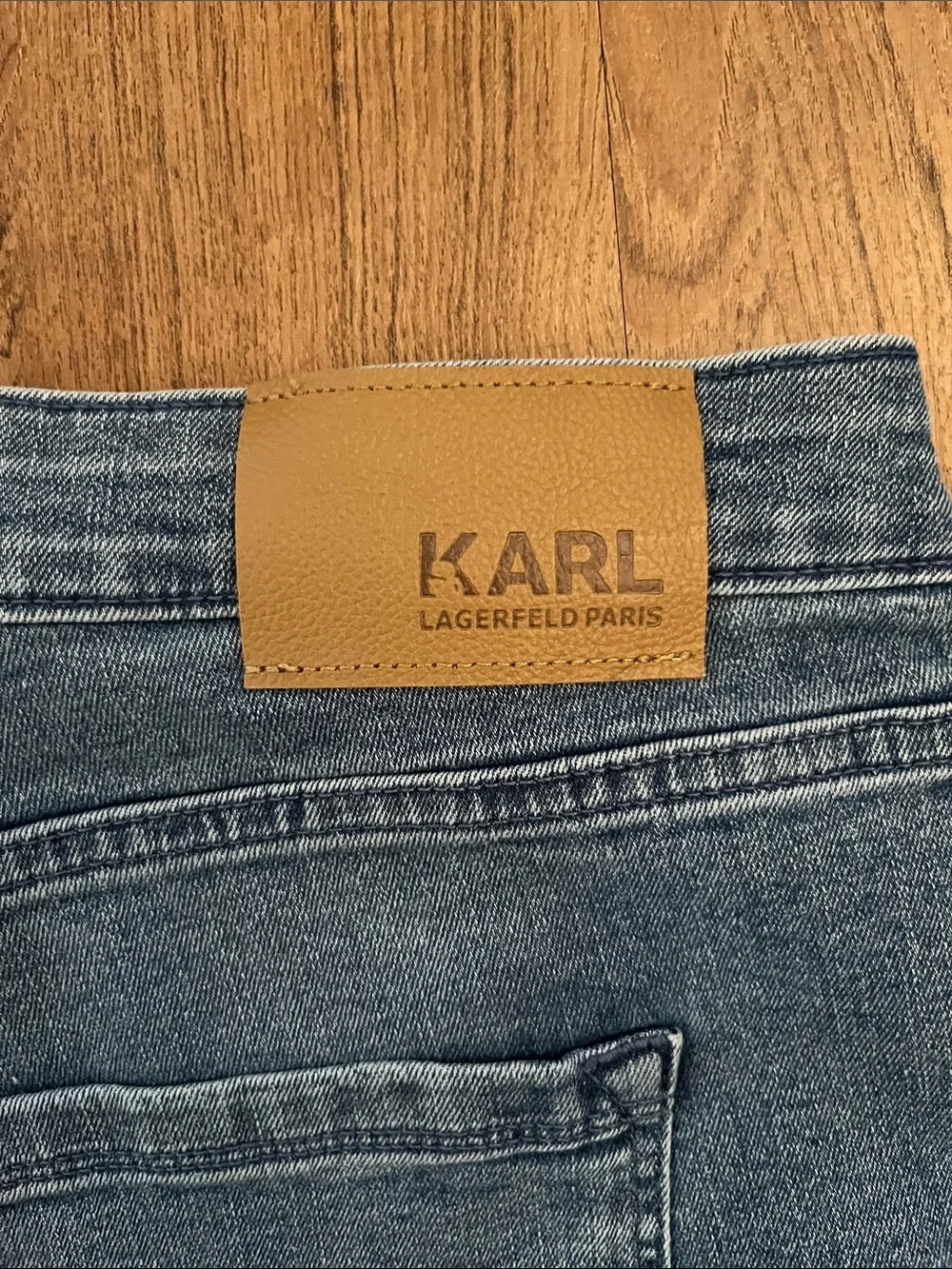 NWT Karl Lagerfeld Patch Pocket Flare Jeans